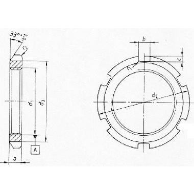 M32x1.5 Nutmuttern 17H DIN 70852
