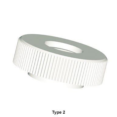 M5 polyamid 6.6 randelmuttern weiß