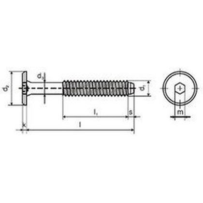 M6x80 BRONZE Treppenbauschrauben mit Innensechskant 17mm Kopf