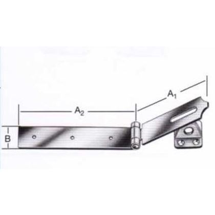 Überfallen mit angebundener Ösenplatte 300x35mm k-000092 300 Z
