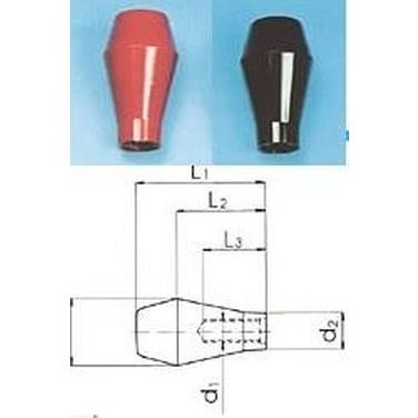 Kegelgriffe M12 ROT 14090228
