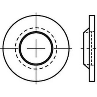 M4 d. 4.2x9x1.6 KUNSTSTOFF Scheiben RUV-S