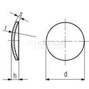 Dichtscheiben 8 BLANK DIN 470