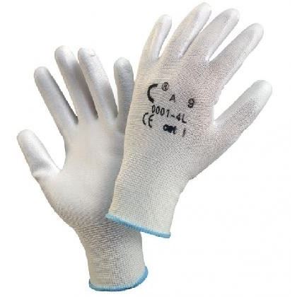 Handschuhe FFBunting Light getaucht in PU Größe 10 WHITE