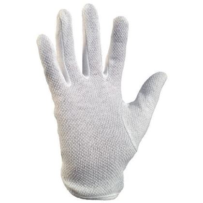 Handschuhe MAWA/FF BUSTARD LIGHT Baumwolle weiß mit Zielscheiben Größe 9