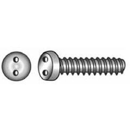 Schrauben M4x16 A2 EDELSTAHL mit ZWEILOCH-ANTRIEB, linsenkopf