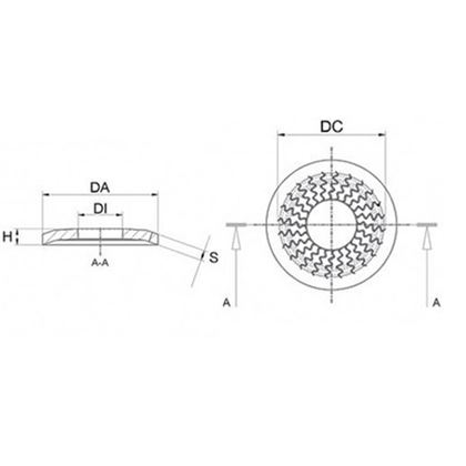 Stossplatte 6 GELB VERZINKT M