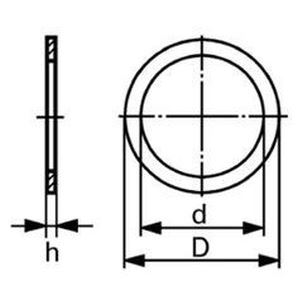 12x17x2,5 FPM Viton Flachdichtringe