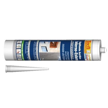 Profi- Acryl- Dichstoff für Bauen (Anwendungen im Innen-/Aussenbereich) Tecfi grau 300ml gemäß ISO 11600-F-12,5P