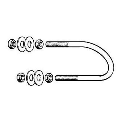 M12 3" VERZINKT Rundstahlbügel