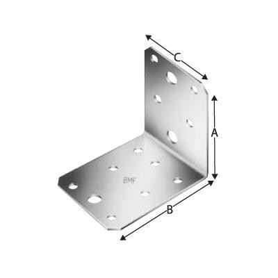 55x70x70 Winkelverbinder ohne rippe 70 07071