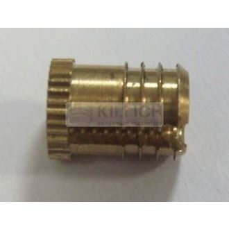 M4x8 MESSING Einpress-Gewinde-Einsätze, für Thermo- und Duroplaste Spred-sert