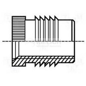 Gewindeeinsatz M6x12.7 MESSING für Thermoplaste