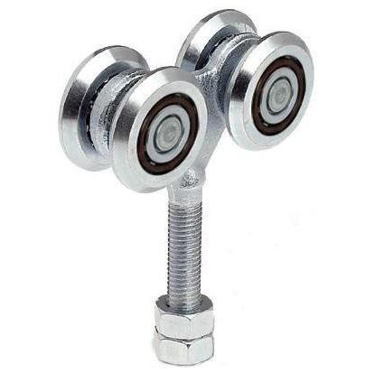 Klein - mittel und groß Laufwagen für Ein-Schiene mit 4 Rädern und Gewindebolze 4RCF