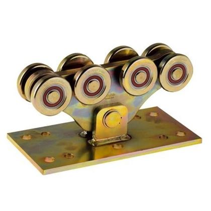 "Medium" Rollenapparat für freitragende Schiebtore CA4RS silver zinc