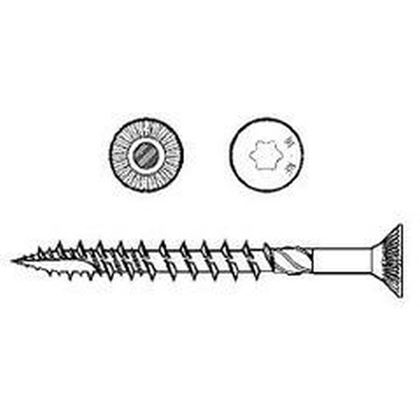 6.0x90 VERZINKT Spanplattenschrauben, Senkkopf TORX 30