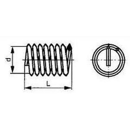 M6x11 MESSING Gewindeeinsätze Spred-sert