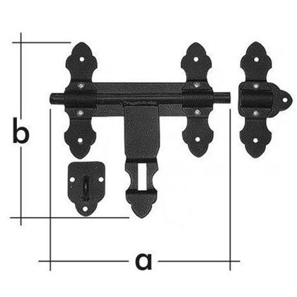 WCZ 150 Schwerriegel 200x200mm schwarz