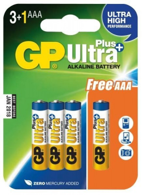 Batterie GP SUPER AA Alkaline Ultra Plus 9V (6LR61)