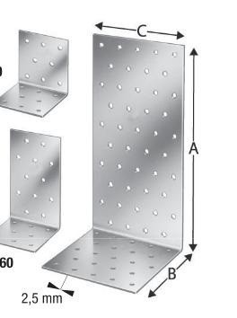 100x100x2.5x100 VERZINKT Winkelverbinde