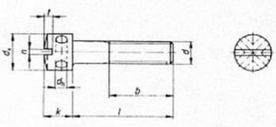 M4x10 VERZINKT 5.8 Kreutzlochschrauben mit Schlitz DIN 404