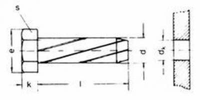 M6x12 VERZINKT Gewinde-Schneidschrauben mit Sechskantkopf DIN 7513A