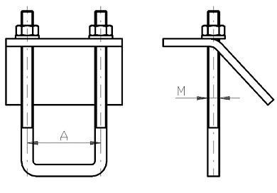 Greifer trager ( form U) 40/90mm k-39003840