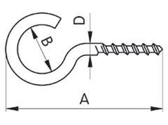 3.15x40 BLANK Lustehaken