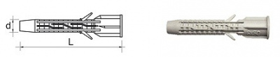 6x51 Knotendubel mit Flansch UH-L