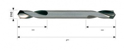 5.5 HSS Beidseitiger Bohrer mit kurzem Drall CZ 007